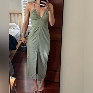 Zara Strapless Green Dress